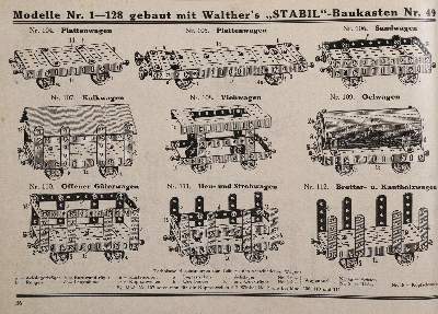 Bild Nr.2: 144-501 Walther's Metallbaukasten.: (Spiele)