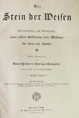 Bild Nr.1: 144-519 Schweiger-Lerchenfeld,A.v.: (Zeitschriften und Zeitungen)