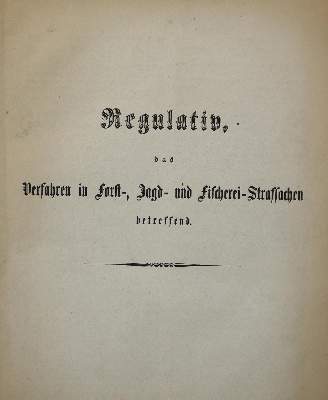 Bild Nr.1: 144-528 Regulativ,: (Jagd, Hessen)