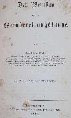 Bild Nr.1: 144-535 Mohr,F.: (Küche und Haushalt, Getränke, Wein)