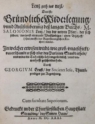 Bild Nr.1: 144-54 Ernst,G.: (Alte Drucke, Handschriften und Theologie)