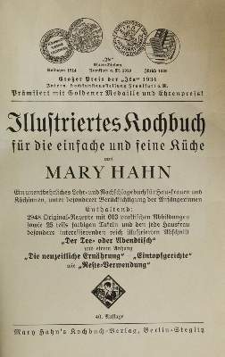 Bild Nr.1: 144-560 Sammlung: (Küche und Haushalt, Kochbücher)