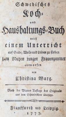 Bild Nr.1: 144-562 Warg,C.: (Küche und Haushalt, Kochbücher)
