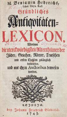 Bild Nr.1: 144-592 Hederich,B.: (Archäologie)