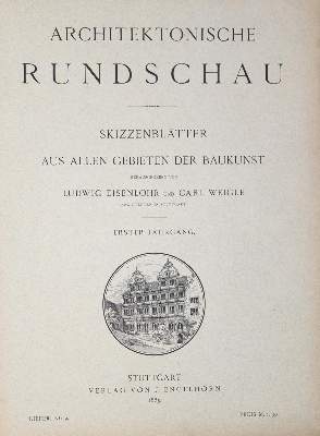 Bild Nr.4: 144-596 Architektonische Rundschau.: (Architektur)