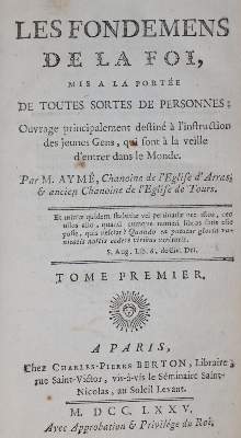 Bild Nr.1: 144-6 Aymé,J.: (Alte Drucke, Handschriften und Theologie)