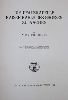 Bild Nr.1: 144-608 Haupt,A. (Hrsg.).: (Architektur)