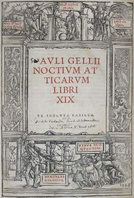 Bild Nr.1: 144-61 Gellius,A.: (Alte Drucke, Handschriften und Theologie)