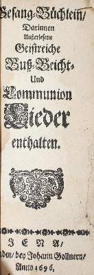 Bild Nr.3: 144-65 Ciceler,D. (Hrsg.).: (Gesangbücher)