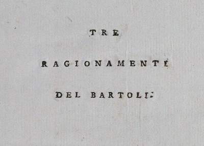 Bild Nr.1: 144-7 Bartoli,G.: (Alte Drucke, Handschriften und Theologie)