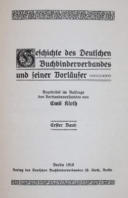Bild Nr.2: 144-707 Kloth,E.: (Einband)