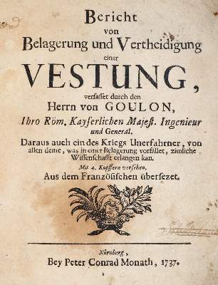 Bild Nr.1: 144-72 Goulon,C.A.v.: (Alte Drucke, Handschriften und Theologie)