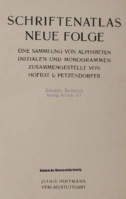 Bild Nr.1: 144-780 Petzendorfer,L.: (Typographie und Kalligraphie)