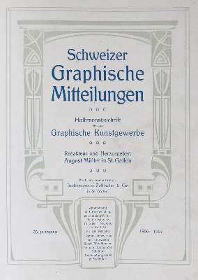 Bild Nr.1: 144-782 Schweizer Graphische Mitteilungen.: (Typographie und Kalligraphie)