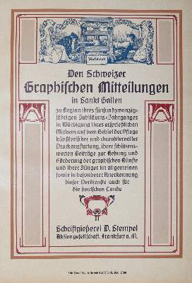 Bild Nr.3: 144-782 Schweizer Graphische Mitteilungen.: (Typographie und Kalligraphie)