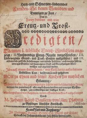 Bild Nr.1: 144-8 Bauller,J.J.: (Alte Drucke, Handschriften und Theologie)