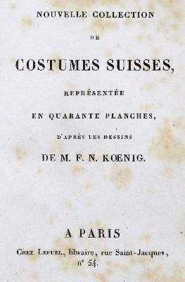 Bild Nr.1: 144-825 König,F.N.: (Mode und Trachten, Schweiz)