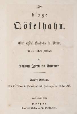Bild Nr.1: 144-883 Kummer,J.J.: (Kinder- und Jugendbücher)