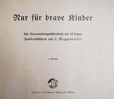 Bild Nr.1: 144-890 Meggendorfer,L.: (Kinder- und Jugendbücher)