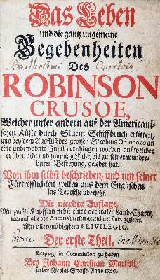 Bild Nr.1: 144-921 (Defoe,D.): (Robinsonaden)