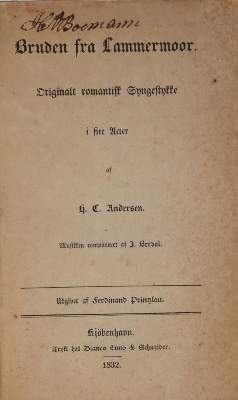 Bild Nr.1: 144-953 Andersen,H.C.: (Literatur und illustrierte Bücher bis 19.Jahrhundert)