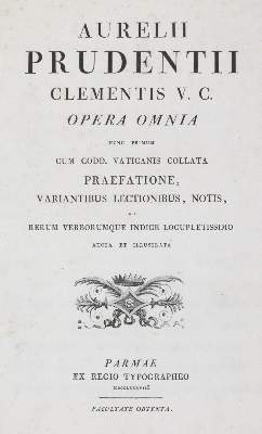Bild Nr.1: 144-958 Prudentius (Aurelius P. Clemens).: (Bodoni)