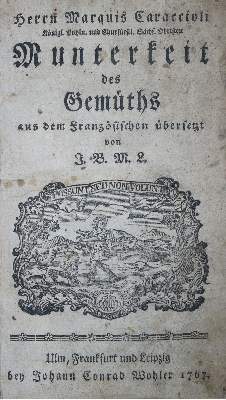 Bild Nr.0: 144-962 Caraccioli,(L.A.de).: (Literatur und illustrierte Bücher bis 19.Jahrhundert)