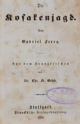 Bild Nr.1: 144-995 Ferry,G. (d.i. L.de Bellemare).: (Literatur und illustrierte Bücher bis 19.Jahrhundert)