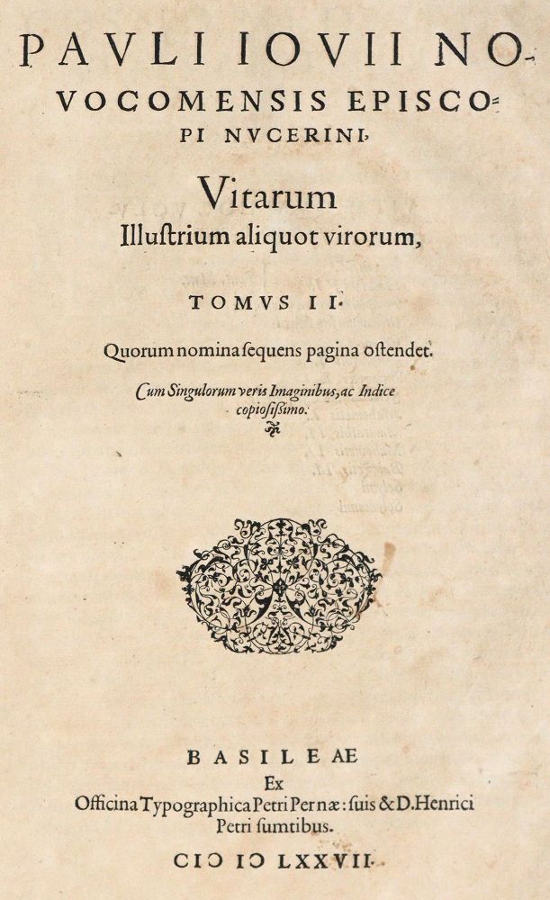 Große Abbildung Nr.3: 145-100 Giovio,P.: (Old and rare books, manuscripts)