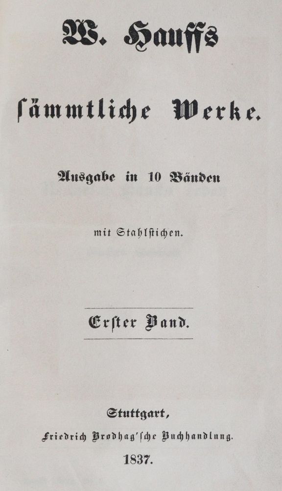Große Abbildung Nr.3: 145-1010 Hauff,W.: (Literature and illustrated books 19th century)
