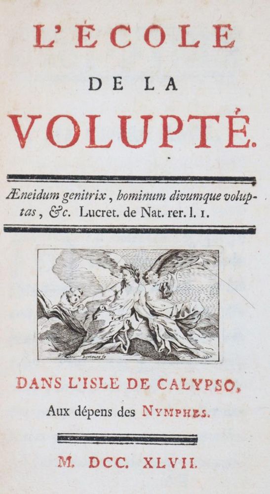 Große Abbildung Nr.1: 145-1023 (La Mettrie,J.O.).: (Literatur und illustrierte Bücher bis 19.Jahrhundert)