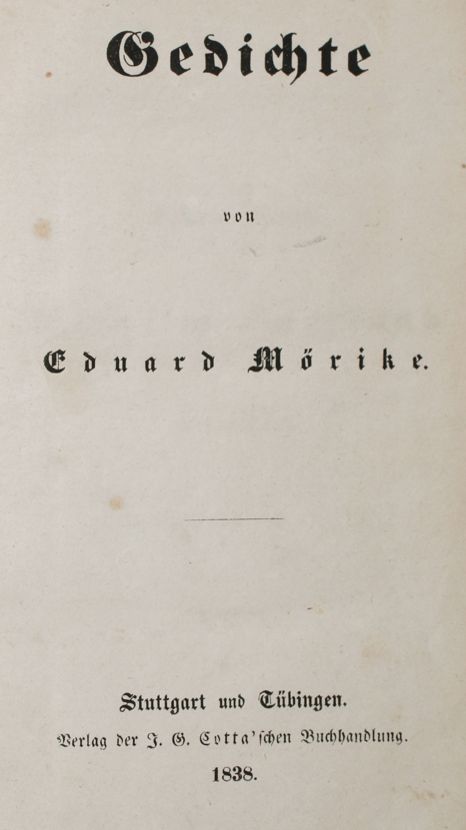 Große Abbildung Nr.1: 145-1040 Mörike,E.: (Literature and illustrated books 19th century)