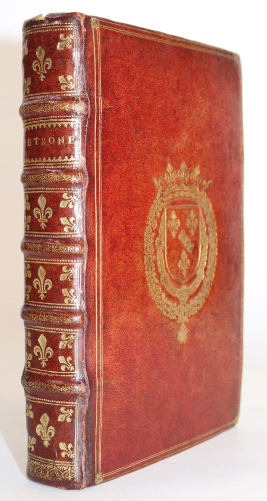 Rotbrauner Maroquineinband – aus der Bibliothek von Louis Joseph Marechal, Duc de Bourbon- Vendome, mit goldgepräg