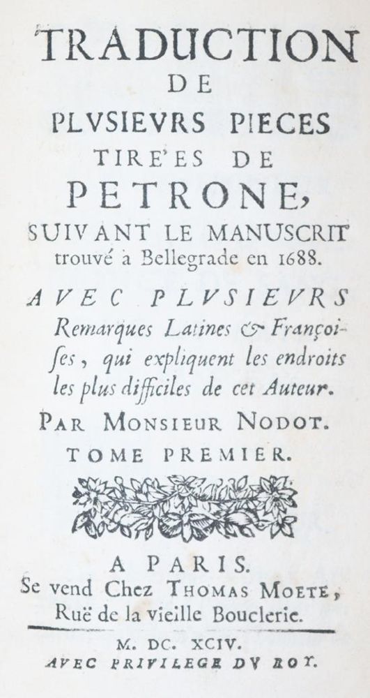 Große Abbildung Nr.2: 145-1045 Rotbrauner Maroquineinband: (Petronius Arbiter, Einband)