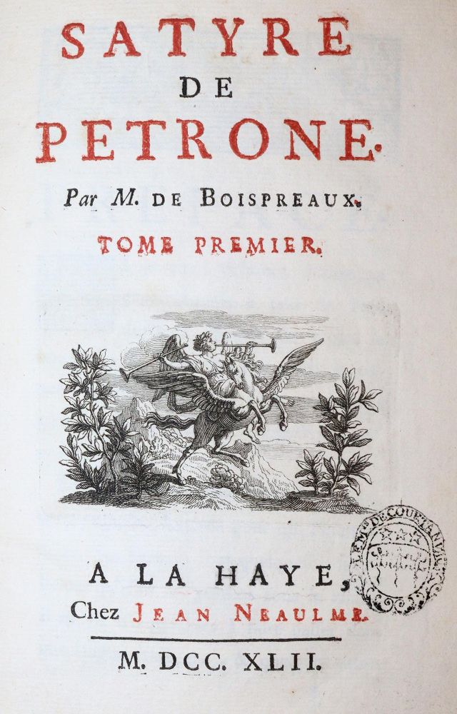 Große Abbildung Nr.1: 145-1049 Petronius Arbiter.: (Literature and illustrated books 19th century)