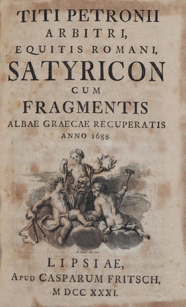 Petronius Arbiter. – Satyricon cum fragmentis Albae Graecae recuperatis anno 1688