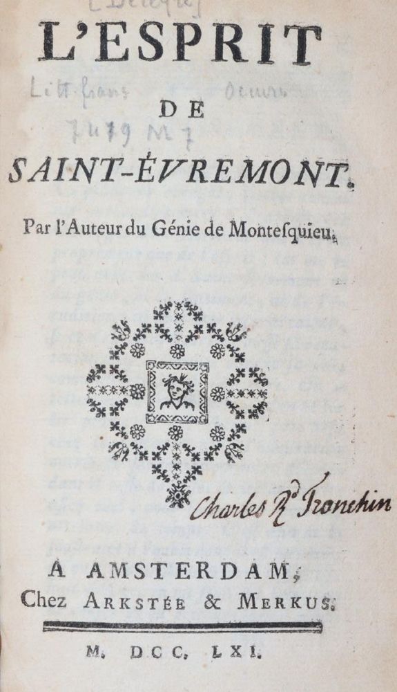 Große Abbildung Nr.1: 145-1081 Saint-Evremont,(C.de Marguetel de Saint Denis).: (Literature and illustrated books 19th century)