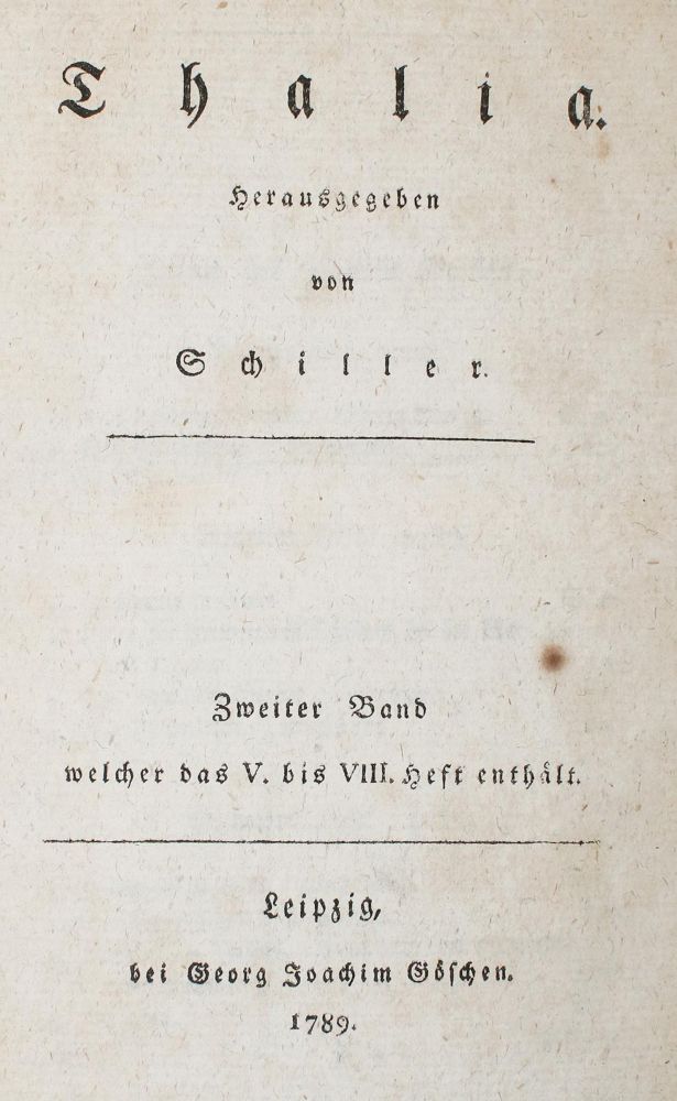 Große Abbildung Nr.3: 145-1099 Schiller,(F.)v.: (Literature and illustrated books 19th century)