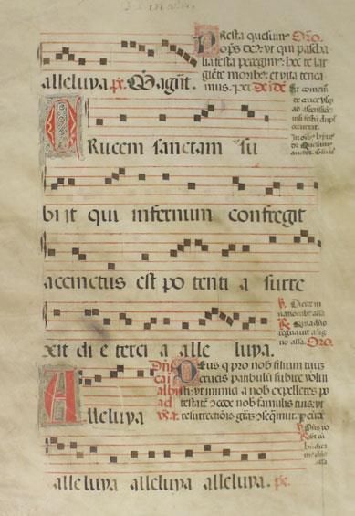 Große Abbildung Nr.2: 145-110 Antiphonar.: (Handschriften)