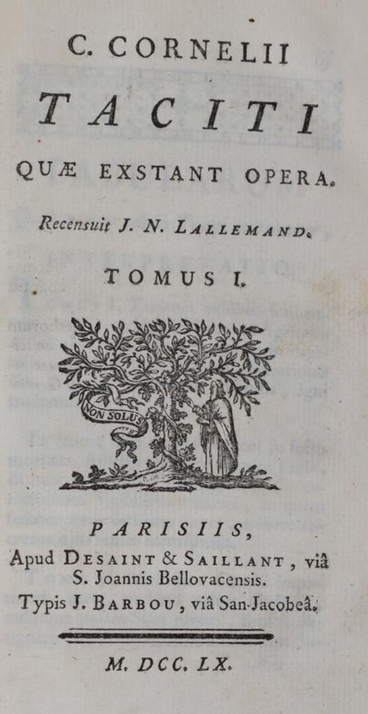 Große Abbildung Nr.1: 145-1109 Tacitus,C.: (Literature and illustrated books 19th century)