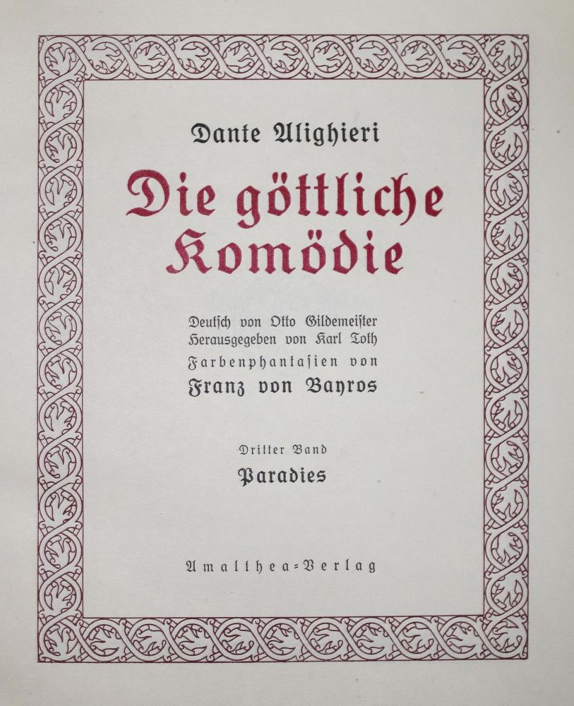 Große Abbildung Nr.3: 145-1134 Dante Alighieri.: (Bayros)
