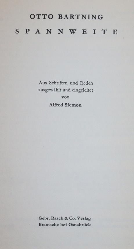 Große Abbildung Nr.1: 145-115 Bartning,O.: (Handschriften, Architektur)