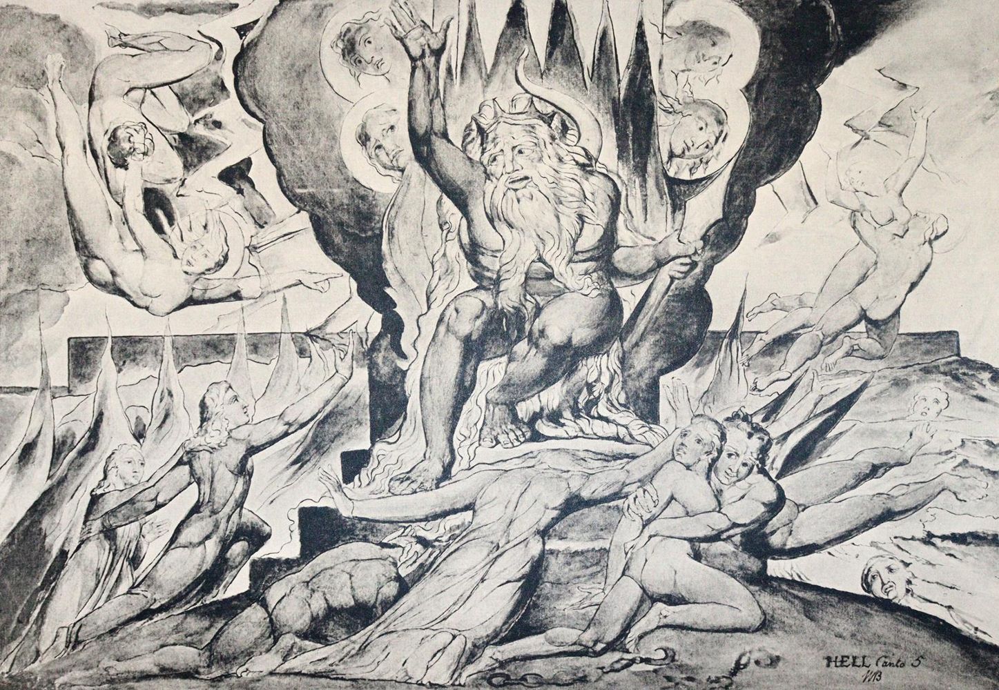Große Abbildung Nr.3: 145-1172 Blake,W.: (Dante)