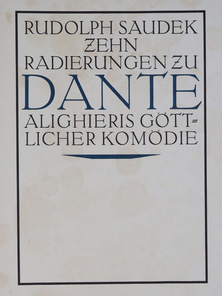 Große Abbildung Nr.3: 145-1174 Saudek,R.: (Dante)