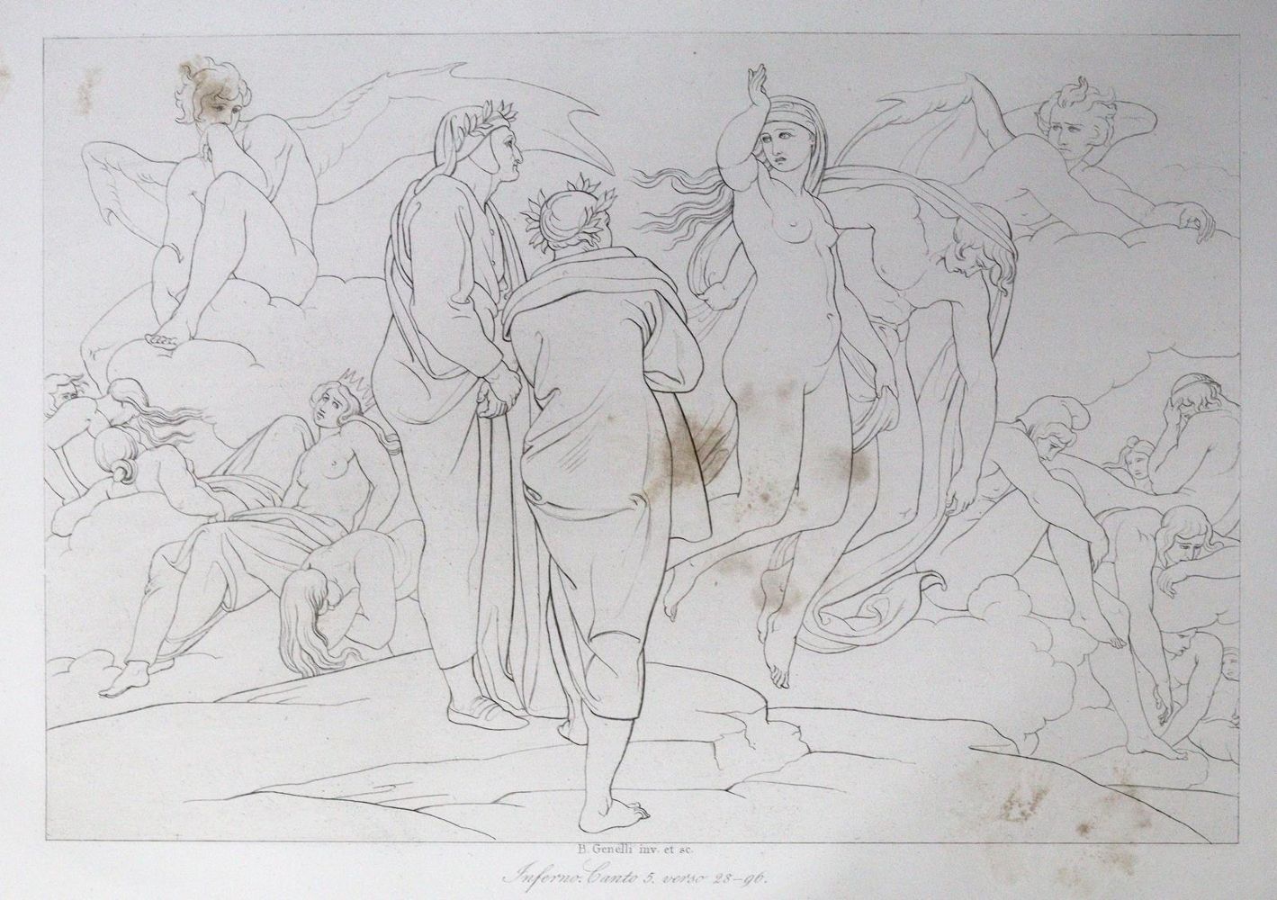 Große Abbildung Nr.3: 145-1177 Dante Alighieri.: (Literatur und illustrierte Bücher 20.Jahrhundert - Alte Literatur in modernen Ausgaben)