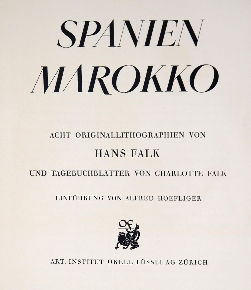 Große Abbildung Nr.1: 145-1197 Falk,H.: (Modern literature and illustrated books 20th century)