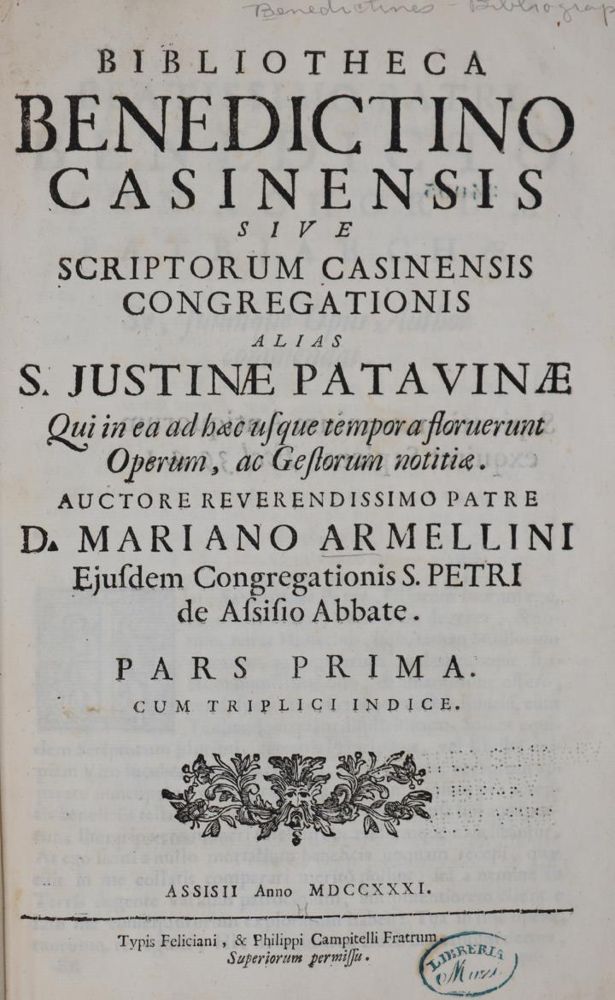 Große Abbildung Nr.1: 145-12 Armellini,M.: (Alte Drucke, Handschriften und Theologie)
