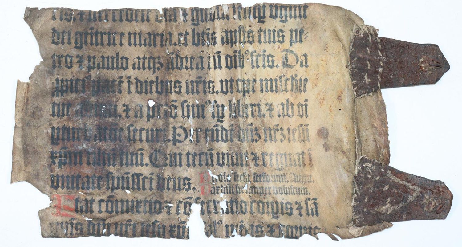 Große Abbildung Nr.1: 145-120 Einbandmakulatur.: (Handschriften)