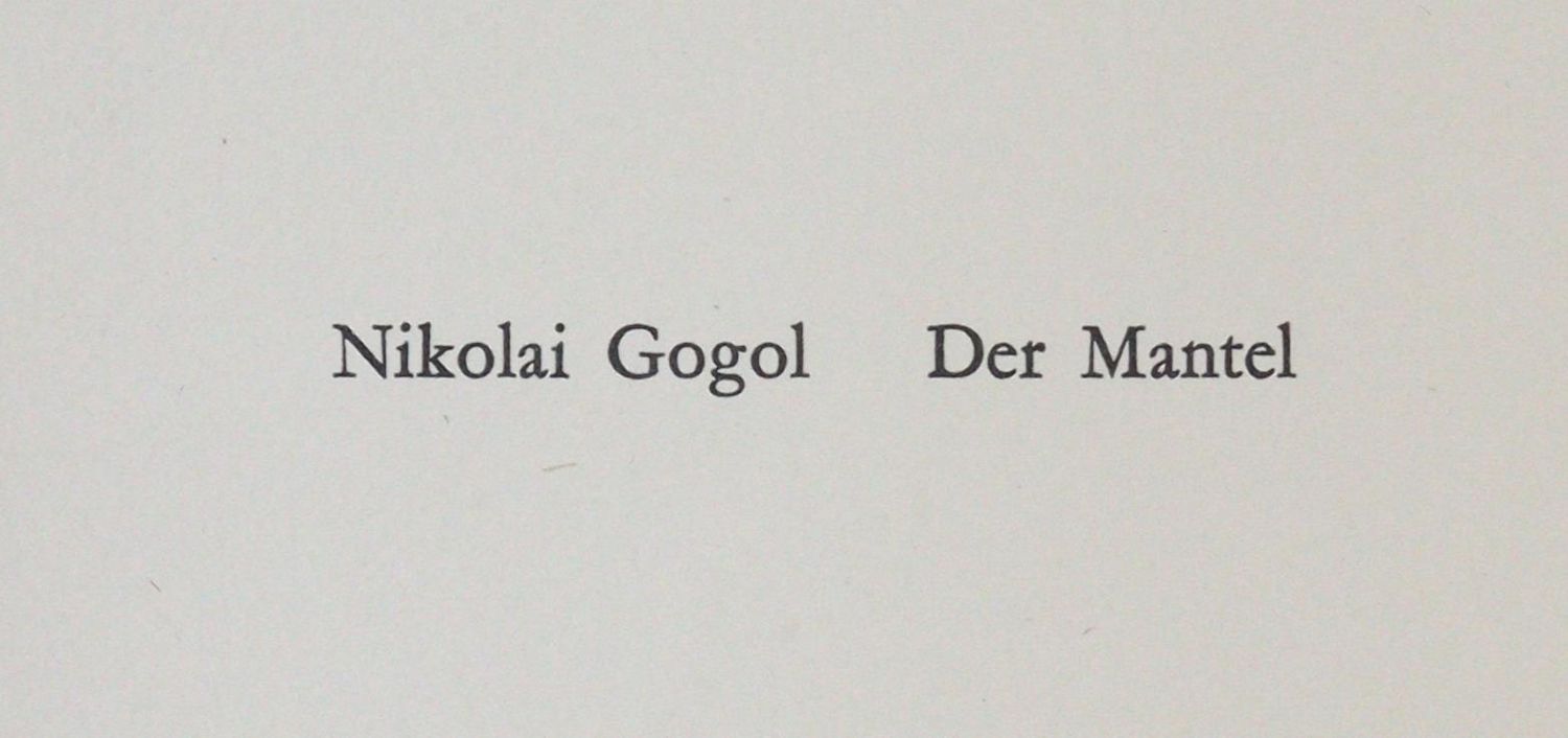 Große Abbildung Nr.7: 145-1208 Gogol,N.: (Modern literature and illustrated books 20th century)