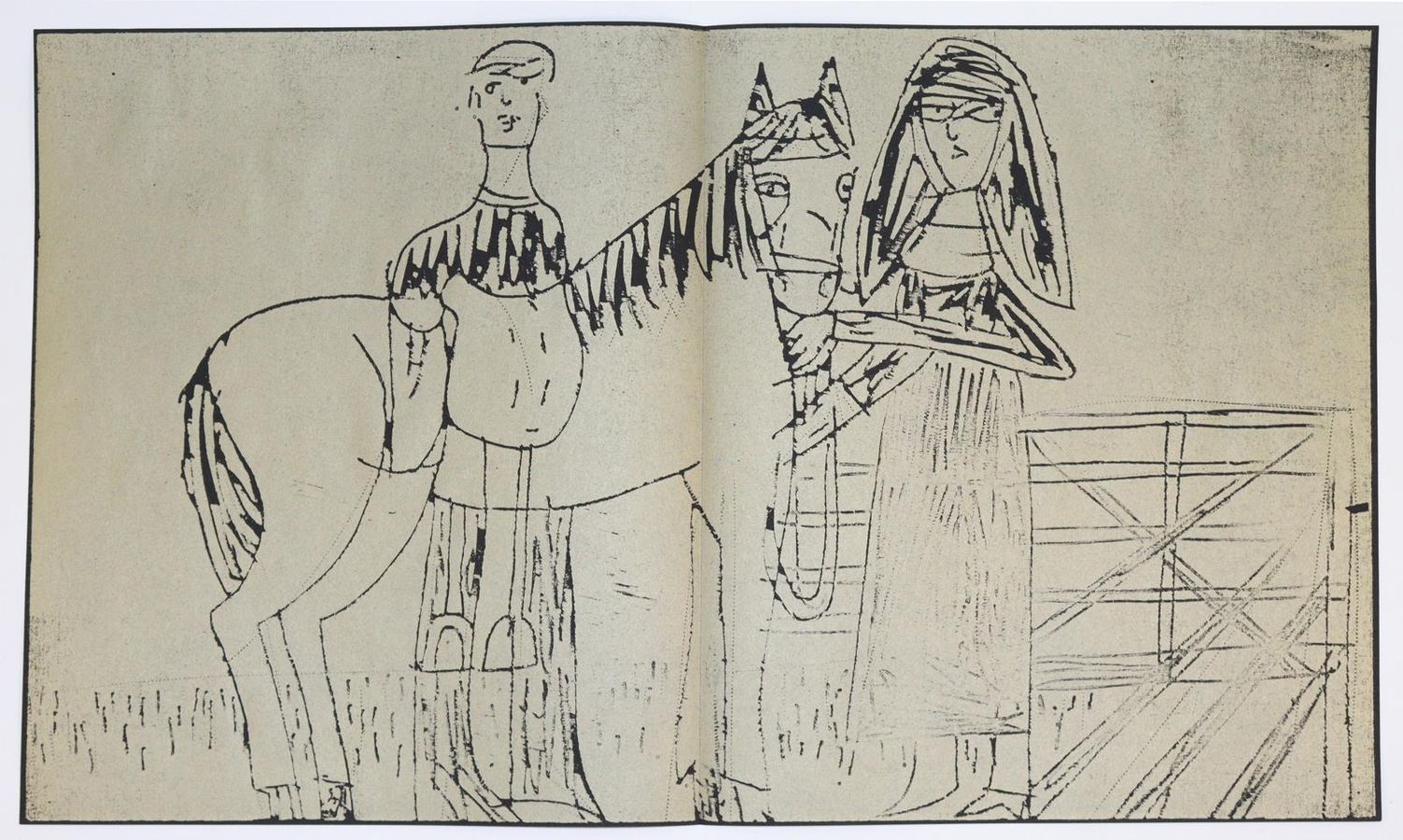 Große Abbildung Nr.5: 145-1214 Grieshaber,HAP.: (Literatur und illustrierte Bücher 20.Jahrhundert - Alte Literatur in modernen Ausgaben)